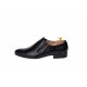 OFERTA MARIMEA  42  - Pantofi barbati cu elastic eleganti casual din piele naturala neagra LMOD1NEL