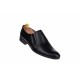 OFERTA MARIMEA  42  - Pantofi barbati cu elastic eleganti casual din piele naturala neagra LMOD1NEL