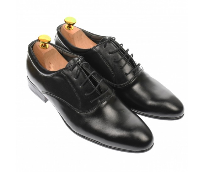 Oferta marimea 39 - Pantofi barbatesti, eleganti, din piele naturala, negru - LMODN Oferta marimea 39 - Pantofi barbatesti, eleganti, din piele naturala, negru - LMODN
