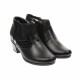 OFERTA marimea 38, 39, 41! Botine dama negre din piele naturala, cu fermoar, LMVS18BT