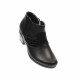OFERTA marimea 38, 39, 41! Botine dama negre din piele naturala, cu fermoar, LMVS18BT