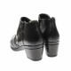 OFERTA marimea 38, 39, 41! Botine dama negre din piele naturala, cu fermoar, LMVS18BT