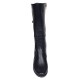 Marimea 36 Cizme dama negre din piele naturala imblanite cu talpa orto LMVS31ORT