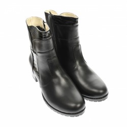 Oferta marimea 39 - Ghete dama din piele naturala, cu fermoar, negre, IMBLANITE - LMVS43N Oferta marimea 39 - Ghete dama din piele naturala, cu fermoar, negre, IMBLANITE - LMVS43N