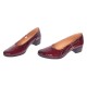 Marimea 40 Pantofi dama din piele naturala Croco Lac Bordeaux - LMVSP1CRV