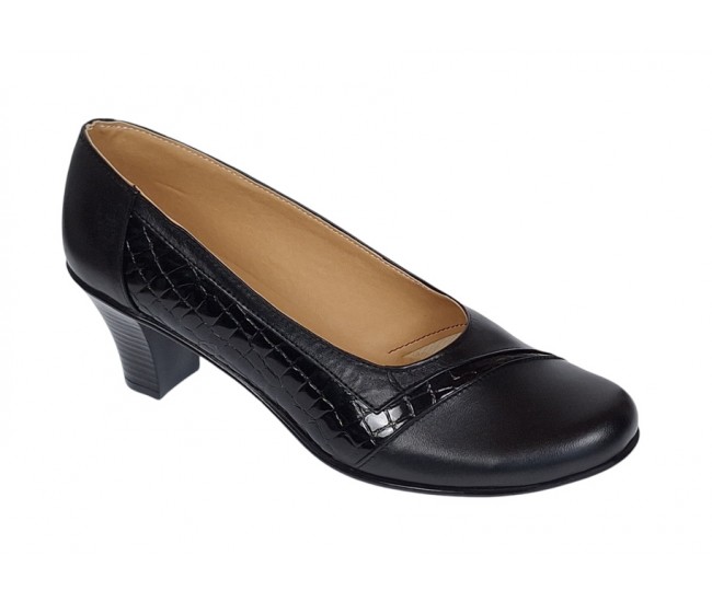 Marimea 40 Pantofi dama eleganti din piele naturala Negru MVSP26NCR