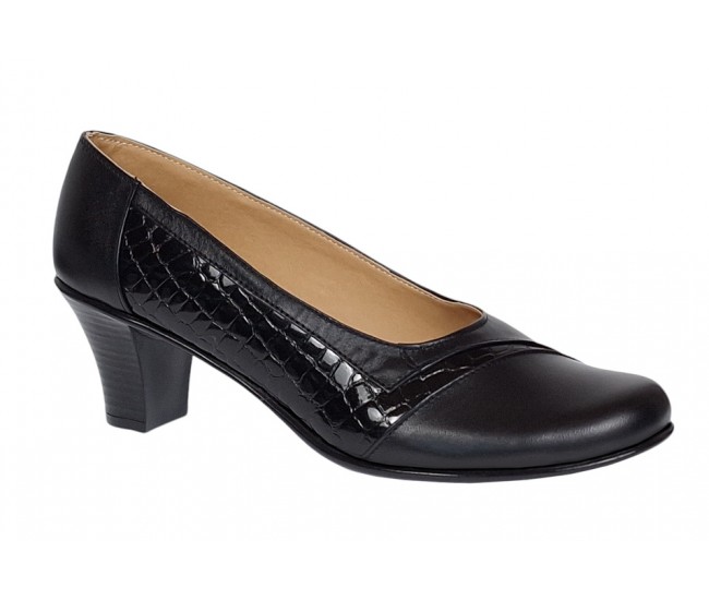 Marimea 40 Pantofi dama eleganti din piele naturala Negru MVSP26NCR