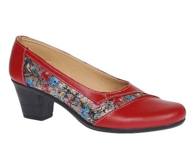 Marimea 37 Pantofi dama eleganti din piele naturala Rosu Color LMVSP26XR