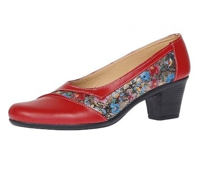 Marimea 37 Pantofi dama eleganti din piele naturala Rosu Color LMVSP26XR