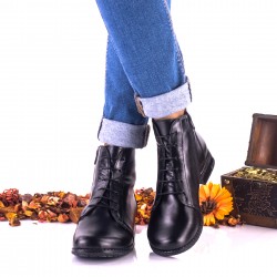 Oferta marimea 40 - Botine dama negre din piele naturala - LNA160NP Oferta marimea 40 - Botine dama negre din piele naturala - LNA160NP