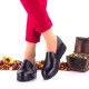 Oferta marimea 36 - Pantofi dama negri, casual din piele naturala - LNA270NP