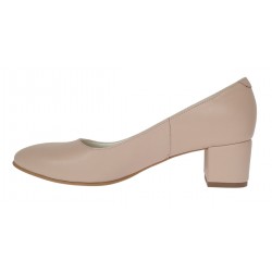 Pantofi eleganti dama din piele naturala Nude Box, toc 5 cm - Marimea 39 Pantofi eleganti dama din piele naturala Nude Box, toc 5 cm - Marimea 39
