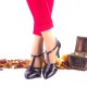 Oferta marimea 38, 39, 40 -  Pantofi dama, eleganti, din piele naturala toc 8cm - LNAA11NPL