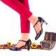 Oferta marimea 36 Pantofi dama eleganti din piele naturala si piele naturala lacuita negri, toc 7cm LNAA97CM