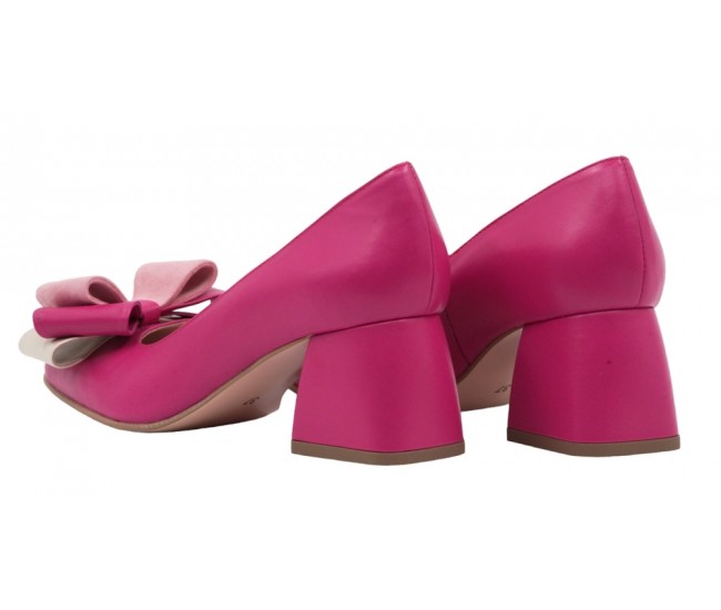 Oferta Pantofi dama office din piele naturala fucsia Marimi 35, 38