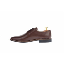 Oferta marimea 39, 40, 42 - Pantofi barbati, casual din piele naturala maro -  LNIC184MBOX