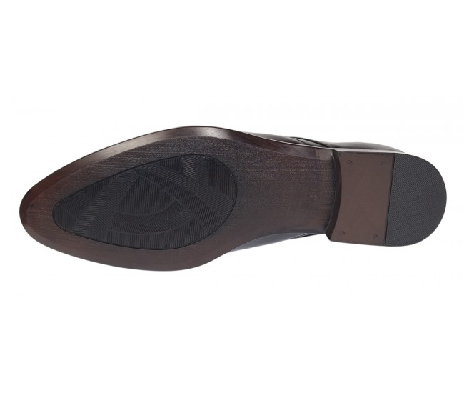 Oferta marimea 41 Pantofi barbati eleganti din piele naturala, cu elastic LNIC211NEL