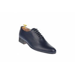 Oferta marimea 40- Pantofi barbati eleganti din piele naturala de culoare bleumarin inchis LNIC5BLMBOX