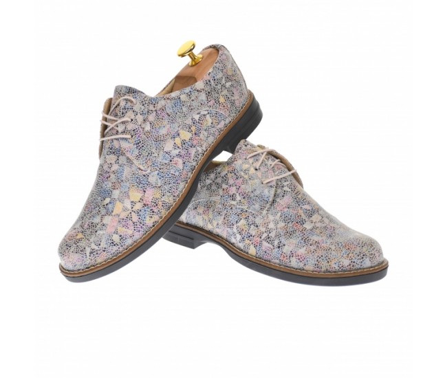 Oferta marimea 40 - Pantofi dama casual de toamna, din piele naturala - LP102BEJ2