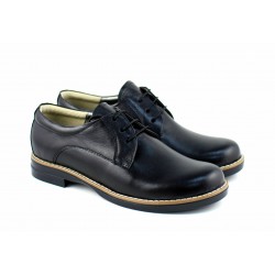 Oferta marimea 39 - Pantofi dama, casual, din piele naturala box - LP102NBOX