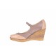 Oferta marimea 36 -  Pantofi dama, model casual, din piele naturala in combinatie cu piele lac,  BEJ - LP104BEJBEJ