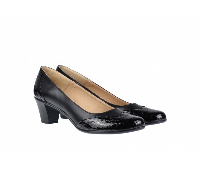 Oferta marimea 36, 38, 39 - Pantofi dama, comozi si eleganti, din piele naturala, LP104CROCON