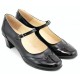 Marimea 39 Pantofi dama eleganti din piele naturala box cu toc de 5 cm LP104NL5