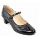 Marimea 39 Pantofi dama eleganti din piele naturala box cu toc de 5 cm LP104NL5