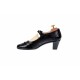 Oferta marimea  38, 39 - Pantofi dama, eleganti, din piele naturala, in combinatie cu piele lac,  toc 5cm - LP104NLCROCO