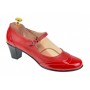 OFERTA  marimea 36- Pantofi dama rosii, eleganti, din piele naturala, cu toc de 5 cm,LP104RR