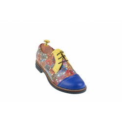 OFERTA marimea 36- Pantofi dama din piele naturala multicolora - LP10BLGR