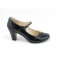 Oferta marimea 35, 38 ,Pantofi dama eleganti din piele naturala, cu toc de 7cm - Made in Romania LP13423CROCON