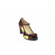 Oferta marimea 36 -  Pantofi dama eleganti din piele naturala, toc de 7cm - LP13423NRG
