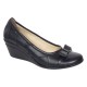 Oferta Marimea 38 Pantofi dama piele naturala negri cu platforma – comozi eleganti pentru birou si zi de zi LP1761BN