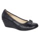 Oferta Marimea 38 Pantofi dama piele naturala negri cu platforma – comozi eleganti pentru birou si zi de zi LP1761BN