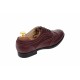 Oferta marimea 35,  37-  Pantofi dama, model casual din piele naturala, culoare grena, LP29GRENA