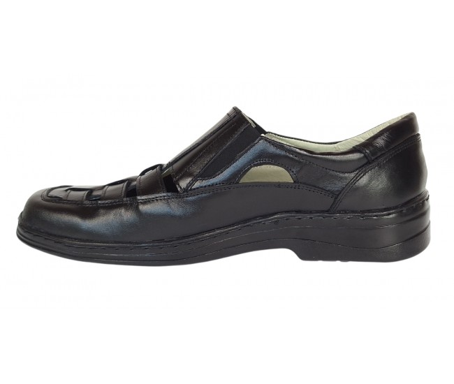 Pantofi de vara barbati - Model decupat din piele naturala Marimea 40, 46