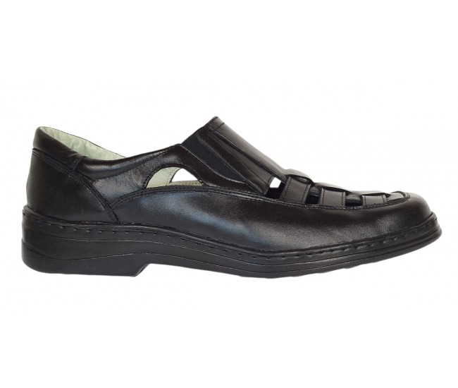 Pantofi de vara barbati - Model decupat din piele naturala Marimea 40, 46