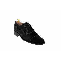 Oferta marimea 41, pantofi barbati eleganti din piele naturala intoarsa  LP32NVEL