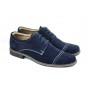 Marimea 39, Pantofi barbati eleganti din piele naturala bleumarin - LP34BL