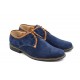 Oferta marimea 42, pantofi barbati casual, din piele naturala, culoare bleumarin LP34BLUE