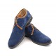 Oferta marimea 42, pantofi barbati casual, din piele naturala, culoare bleumarin LP34BLUE