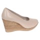 Pantofi dama Bej Casual din piele naturala cu talpa tip pana LP3550BEJ