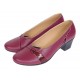 Marimea 39 Pantofi dama eleganti piele naturala grena LP36XGR