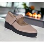OFERTA  marimea 38 - Pantofi dama , cu talpa ortopedica , piele naturala , bej -LP38BEJ