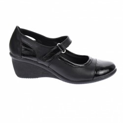 Oferta marimea 39 - Pantofi dama, casual, din piele naturala in combinatie cu piele lac, cu platforme de 5 cm - LP60NLAC Oferta marimea 39 - Pantofi dama, casual, din piele naturala in combinatie cu piele lac, cu platforme de 5 cm - LP60NLAC