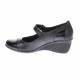 Oferta marimea 39 - Pantofi dama, casual, din piele naturala in combinatie cu piele lac, cu platforme de 5 cm - LP60NLAC