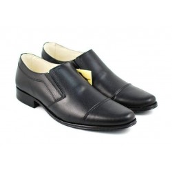 OFERTA  marimea 44 - Pantofi barbati eleganti din piele naturala, cu elastic LP61NEL