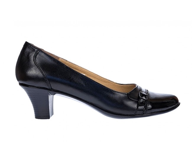 Oferta marimea 38 - Pantofi dama eleganti, piele naturala, toc de 5cm - LP7201N
