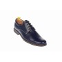 Oferta marimea   42  -  Pantofi barbati, casual- eleganti, din piele naturala, bleumarin inchis, LP80BLM